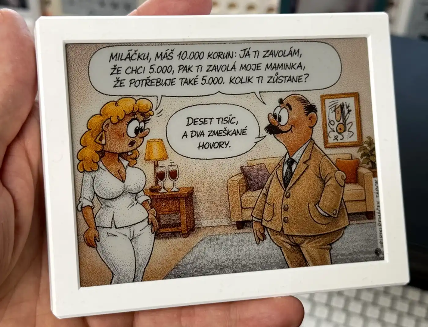 Vtip z Rouming.cz na Živém obrazu